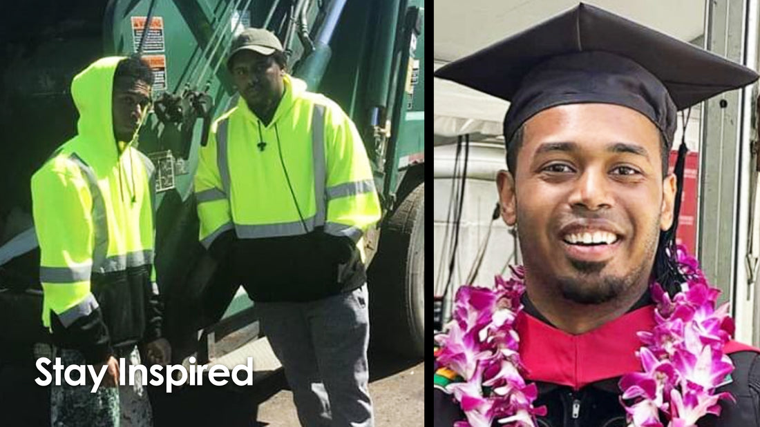 A former sanitation worker just graduated from Harvard